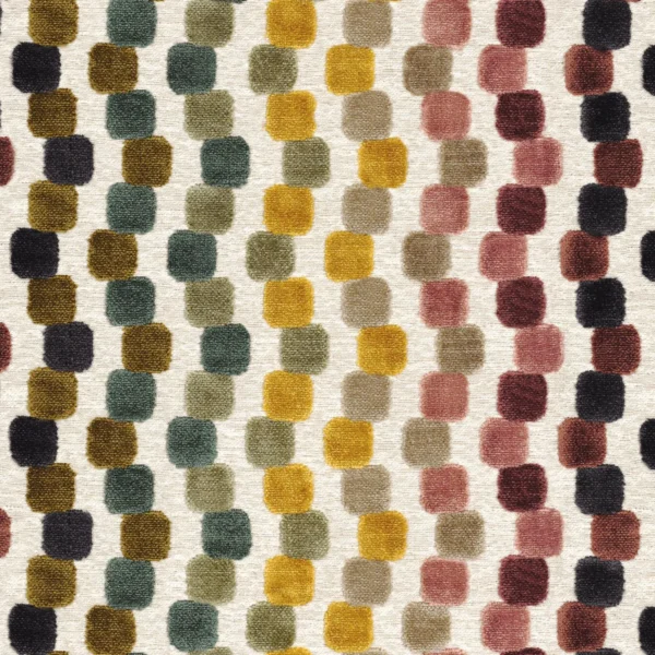 yellow geometric woven fabric from Casamance