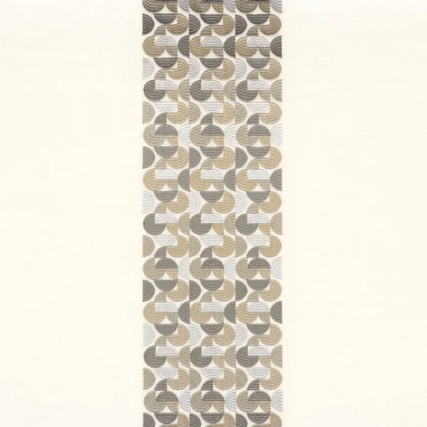 Balanchine Fabric - Sable / Cendré by black-grey geometric cotton fabric from Casamance