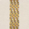 yellow geometric cotton fabric from Casamance