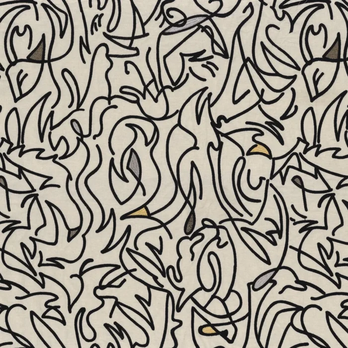 Anamorphose Fabric - Noir swatch