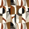 brown contemporary cotton fabric from Casamance