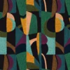 blue contemporary cotton fabric from Casamance