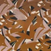 red botanical printed fabric from Casamance