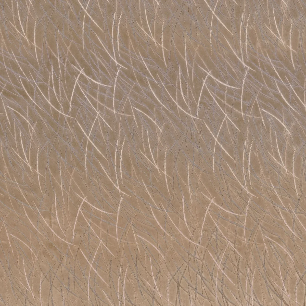 Euphorbe Fabric - Marron Glace by brown misc embroideried fabric from Casamance