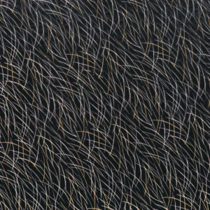 black-grey misc embroideried fabric from Casamance