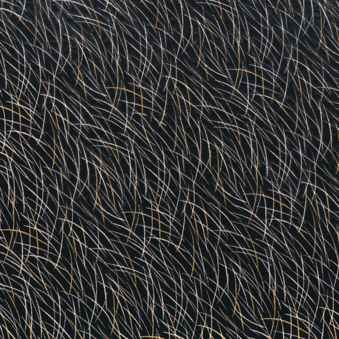 Euphorbe Fabric - Noir swatch