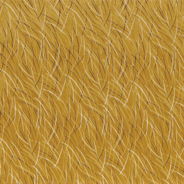 Euphorbe Fabric - Moutarde by yellow misc embroideried fabric from Casamance