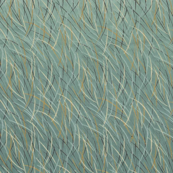 Euphorbe Fabric - Celadon by blue misc embroideried fabric from Casamance