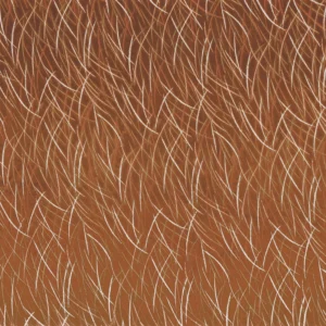 red misc embroideried fabric from Casamance