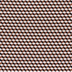 brown geometric jacquard fabric from Casamance