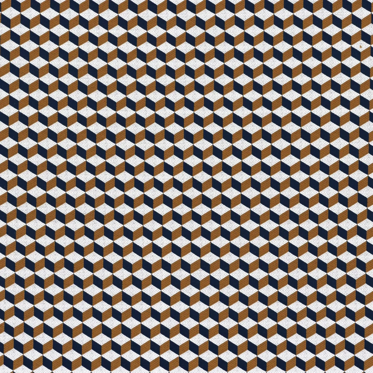 brown geometric jacquard fabric from Casamance
