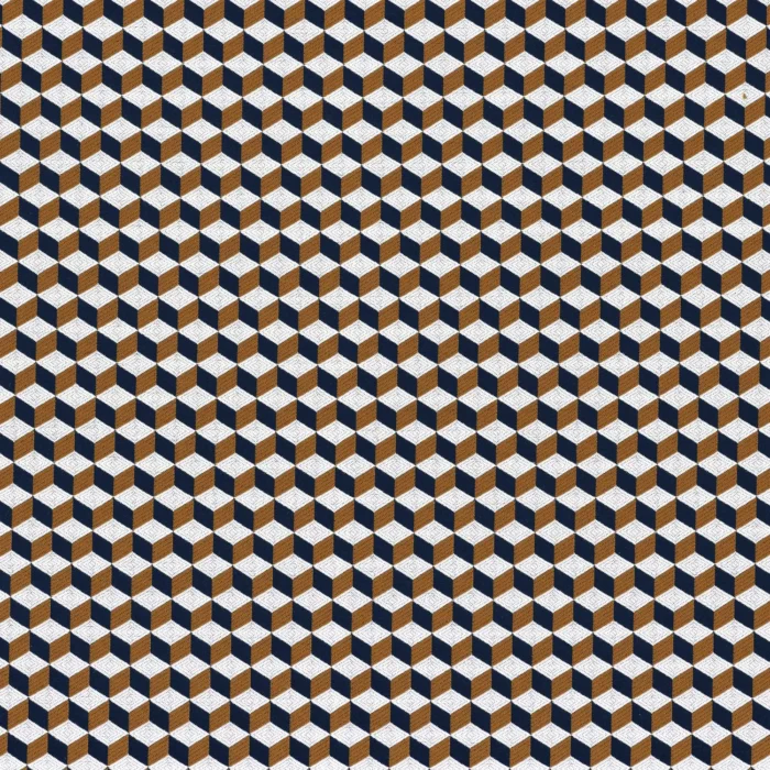 Strapontin Fabric - Marine / Ambre swatch