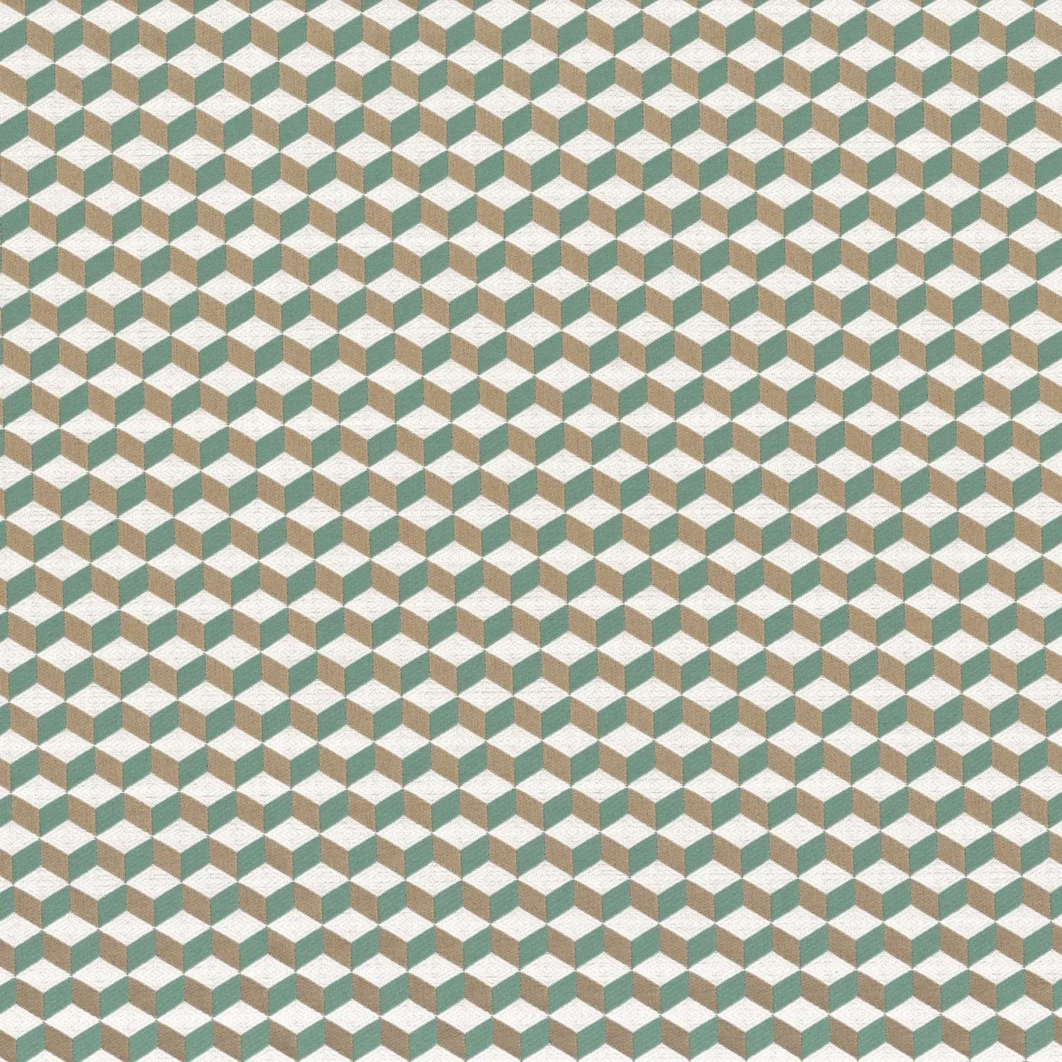 blue geometric jacquard fabric from Casamance
