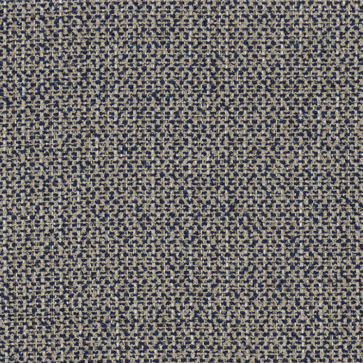 Duo Fabric - Marine by blue plain woven fabric from Casamance