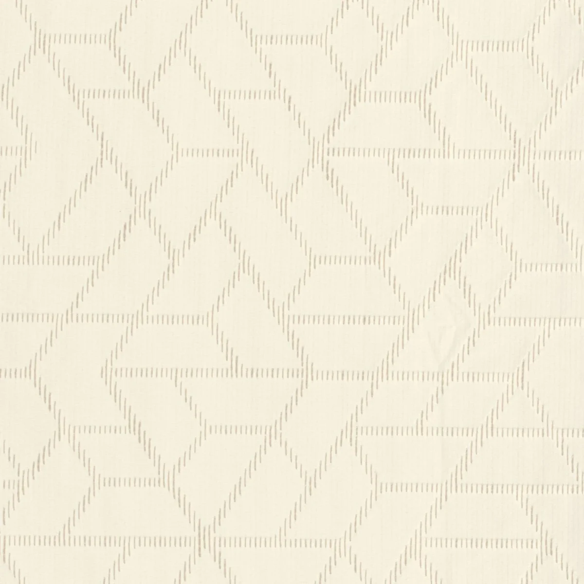 white geometric jacquard fabric from Casamance