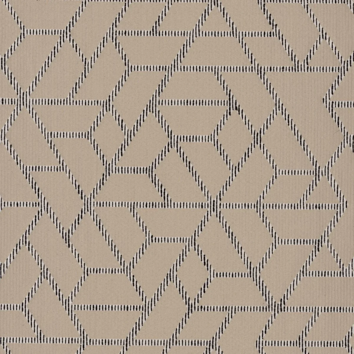 neutral geometric jacquard fabric from Casamance