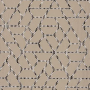 neutral geometric jacquard fabric from Casamance