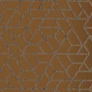 brown geometric jacquard fabric from Casamance