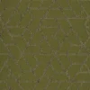 green geometric jacquard fabric from Casamance