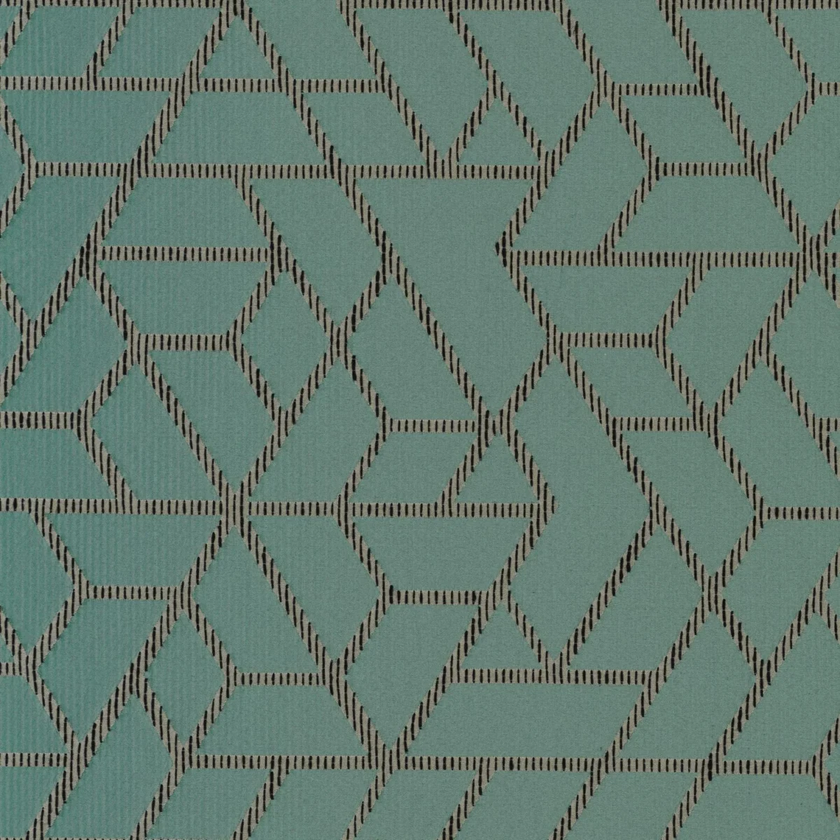 Premiere Loge Fabric - Celadon by blue geometric jacquard fabric from Casamance