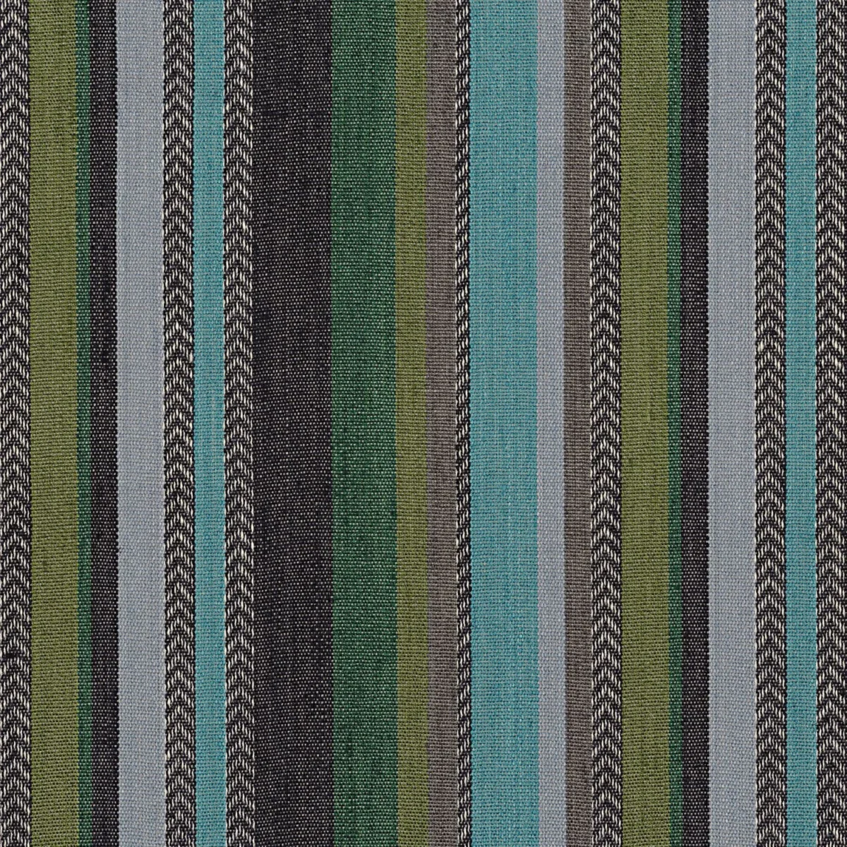 Costa Nova Fabric - Turquoise Emeraude by green striped woven fabric from Casamance