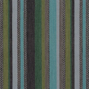 green striped woven fabric from Casamance
