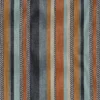 orange striped woven fabric from Casamance
