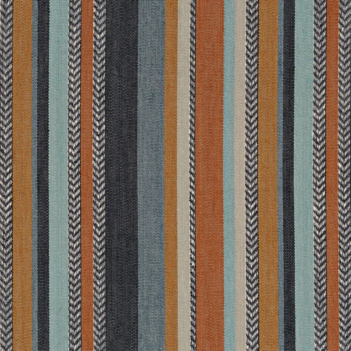 Costa Nova Fabric - Pierre Bleue Terre De Sienne swatch