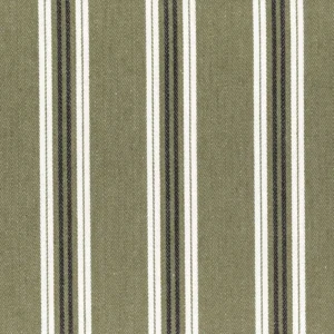 green striped cotton fabric from Casamance