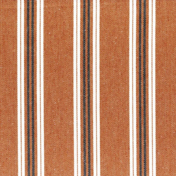 Lagos Fabric - Orange Brulee by orange striped cotton fabric from Casamance