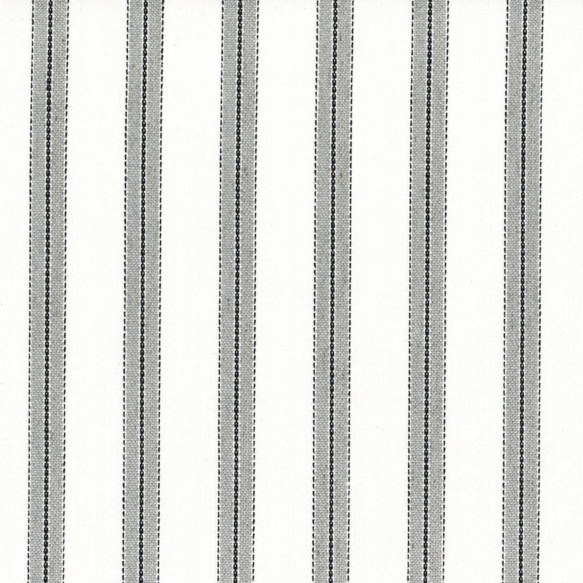 black-grey striped cotton fabric from Casamance