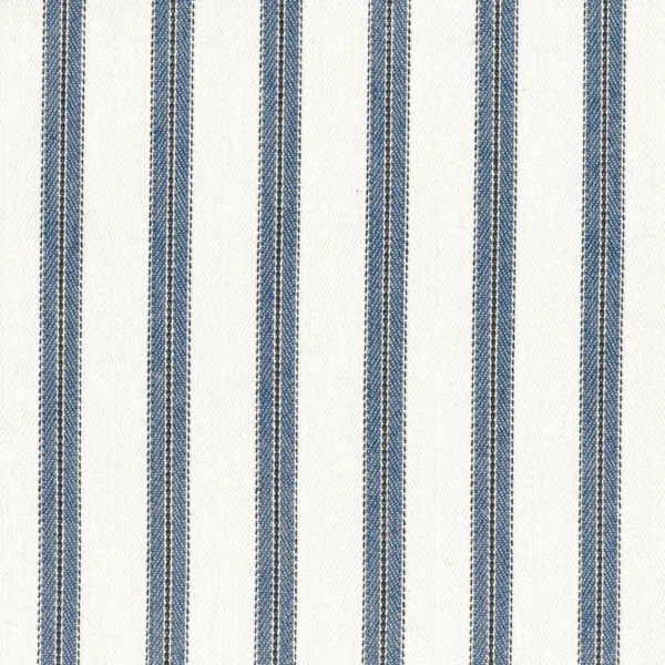 blue striped cotton fabric from Casamance