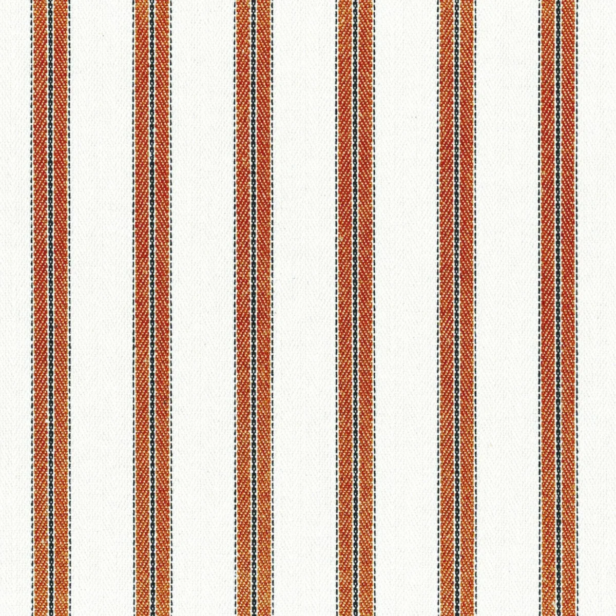 red striped cotton fabric from Casamance