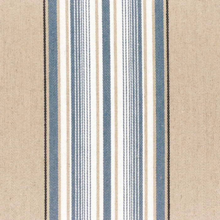 Aveiro Fabric - Beige Bleu Deauville swatch