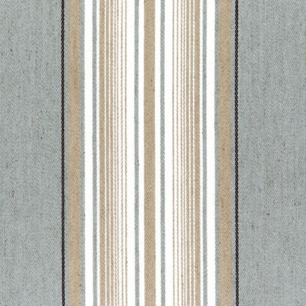 Aveiro Fabric - Celadon by blue striped cotton fabric from Casamance