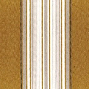 brown striped cotton fabric from Casamance