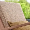 neutral plain armchair with cushion