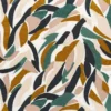 brown contemporary embroideried fabric from Casamance