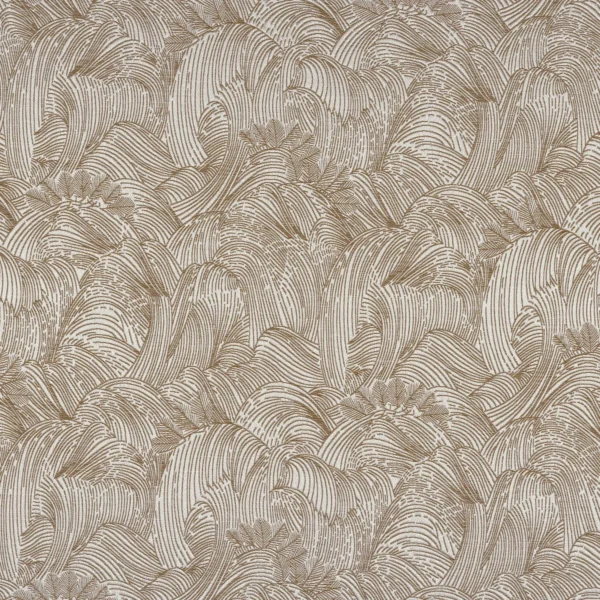 Tanagra Fabric - Grege by brown misc jacquard fabric from Casamance