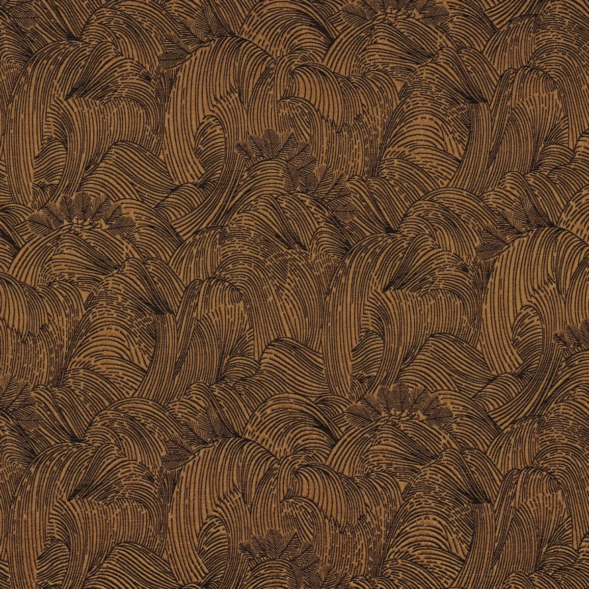 Tanagra Fabric - Mordore by brown misc jacquard fabric from Casamance
