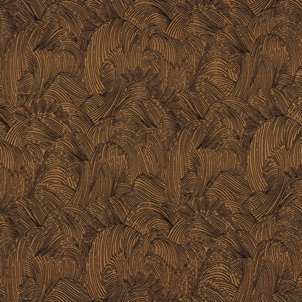 Tanagra Fabric - Mordore by brown misc jacquard fabric from Casamance