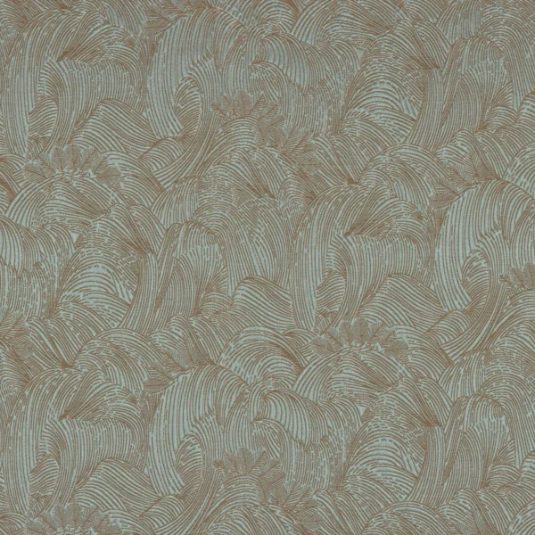 Tanagra Fabric - Celadon by blue misc jacquard fabric from Casamance