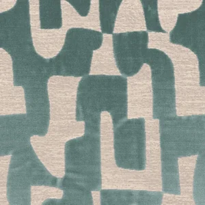 blue misc velvet-chenille fabric from Casamance