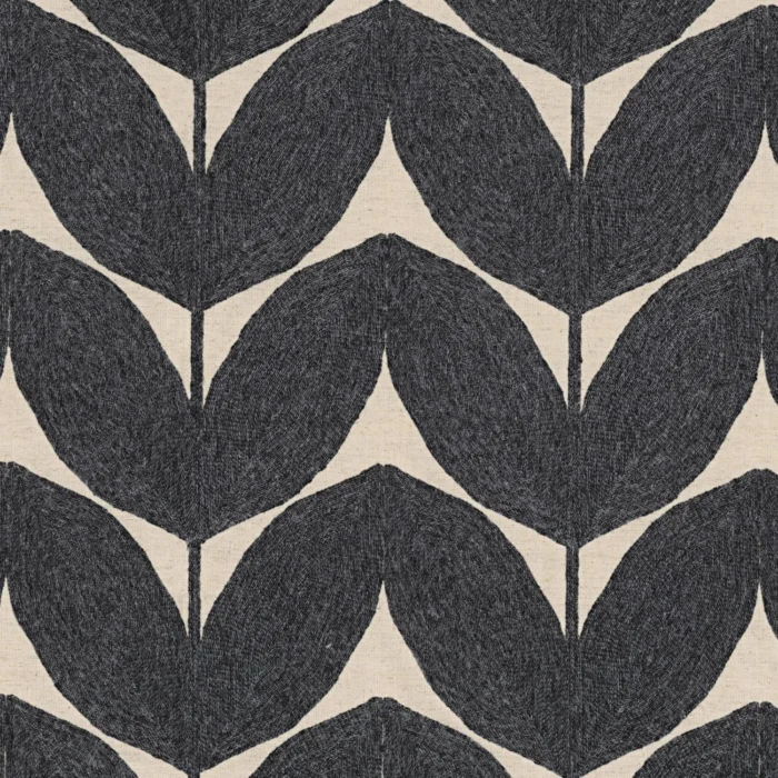 Herbes Folles Fabric - Anthracite swatch