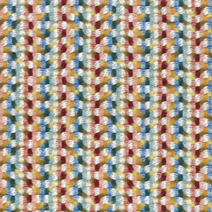 multicolour striped woven fabric from Casamance