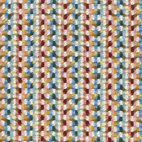 Beguin Fabric - Multico Topaze by multicolour striped woven fabric from Casamance