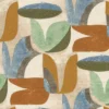 multicolour contemporary embroideried fabric from Casamance