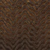 brown geometric velvet-chenille fabric from Casamance
