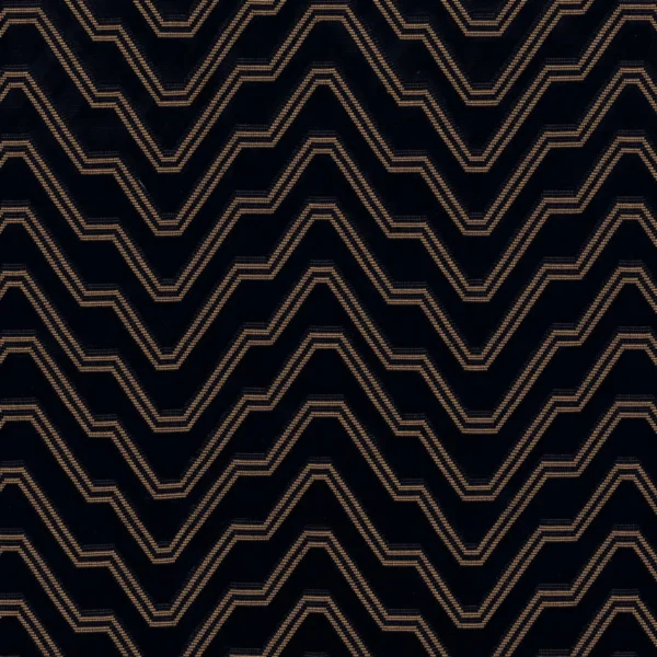 Chanut Fabric - Noir by brown geometric velvet-chenille fabric from Casamance
