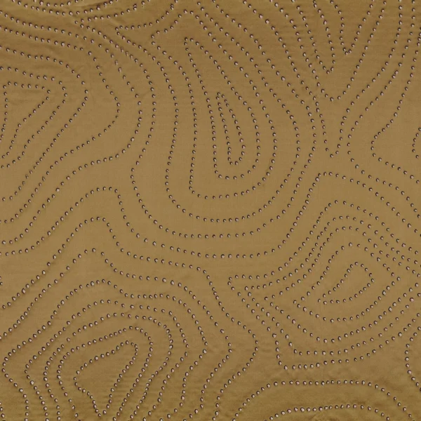 Celebrate Fabric - Bronze by yellow contemporary jacquard fabric from Casamance
